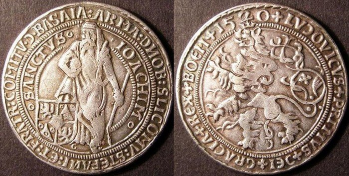 Иоахимсталер Штефана Шлика, Чехия, 1520 г..jpg